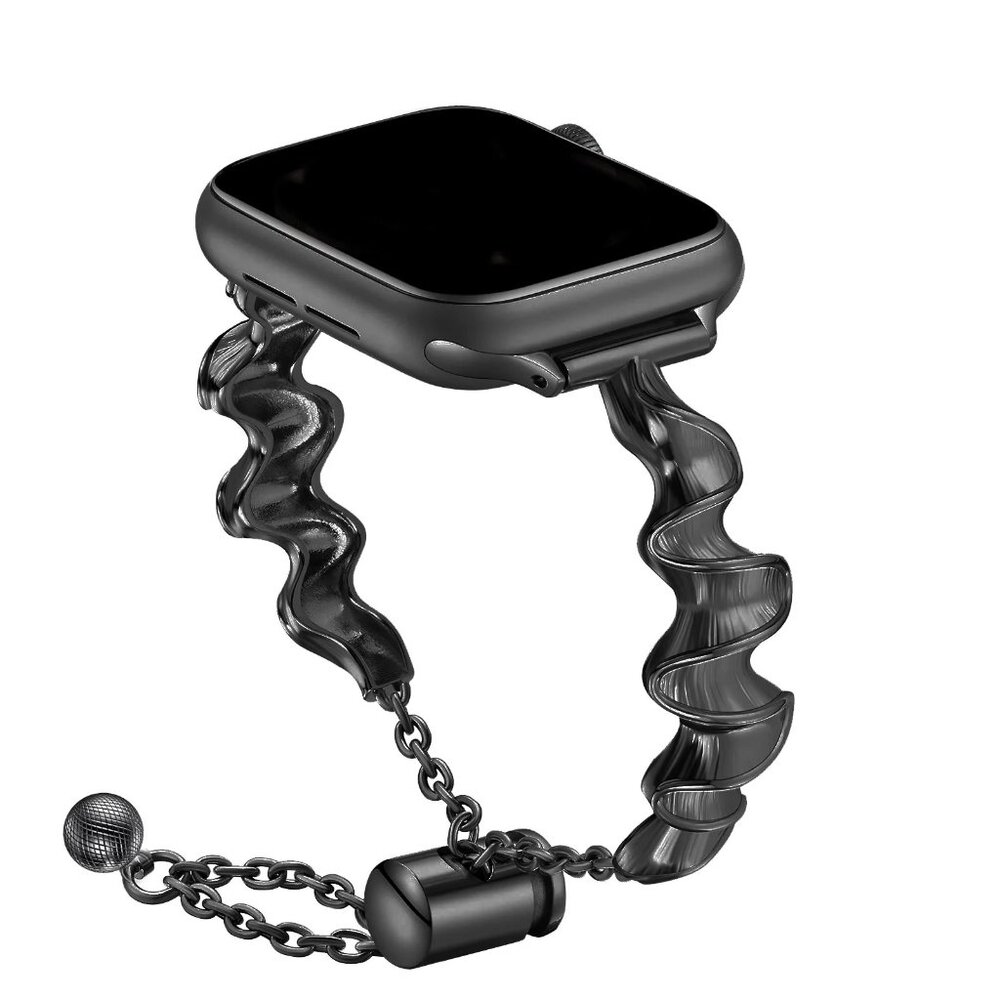 NEW Adjustable Luxury Strap Bracelet Stainless Band For Apple Watch - Black